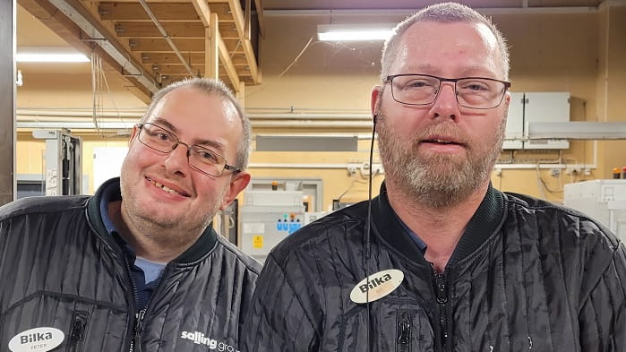 Peter og Bo i flaskerummet