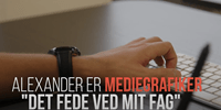 Link til video om mediegrafiker