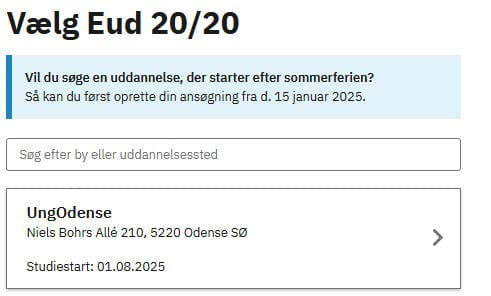 Billede der viser, at du skal klikke på "UngOdense"