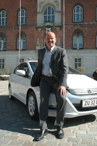 Jan Boye og borgmesterbil