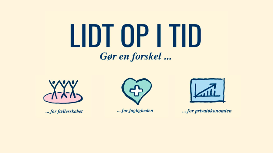 Lidt op i tid logo