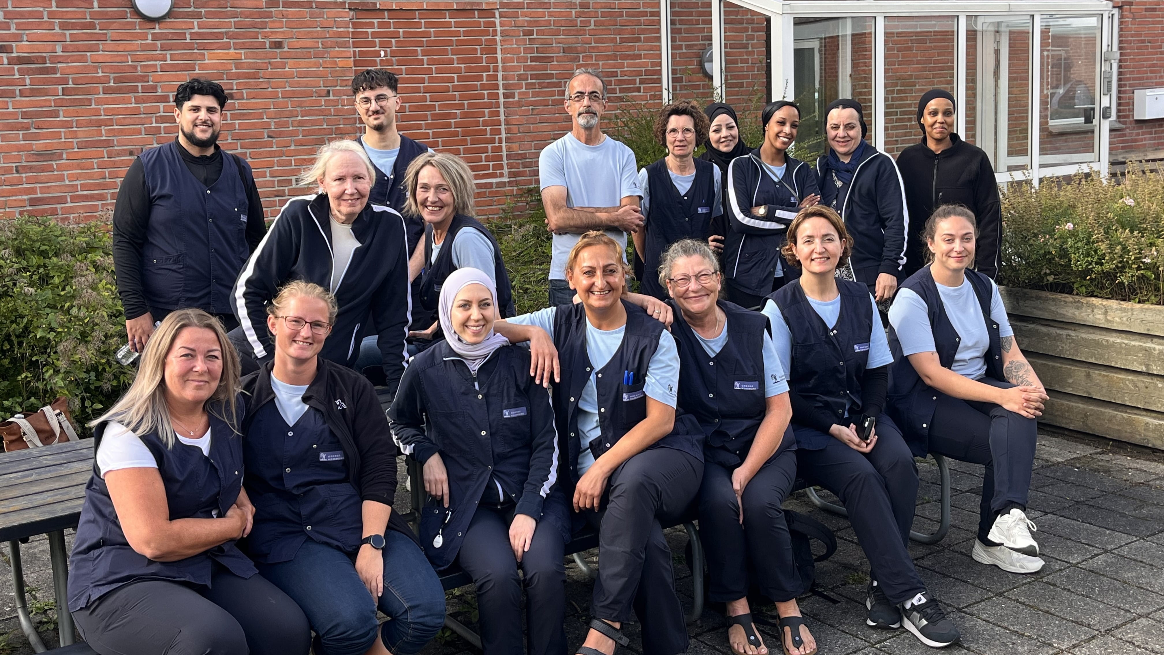 En gruppe medarbejdere fra Aftengruppen Syd/Øst