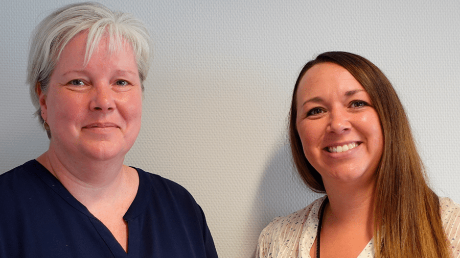 Kollegaer i Neuropædagogisk team, Eva (pædagog) og Henriette (ergoterapeut)