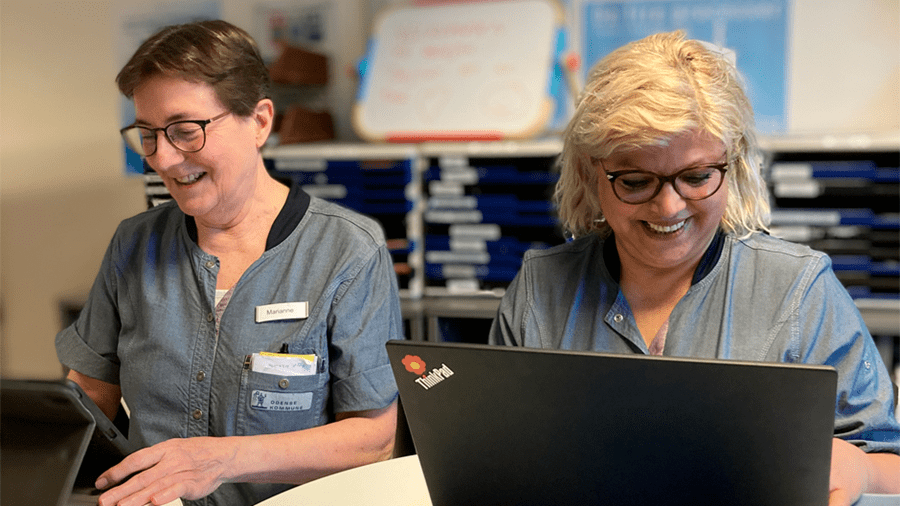 Personale på plejehjemmet Rytterkasernen